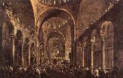 GUARDI, Francesco, Doge Alvise IV Mocenigo Appears to the People in St Mark's Basilica in 1763